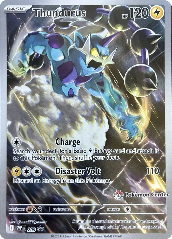 Thundurus (Pokemon Center Exclusive) - SVP209 - Illustration Rare Promo