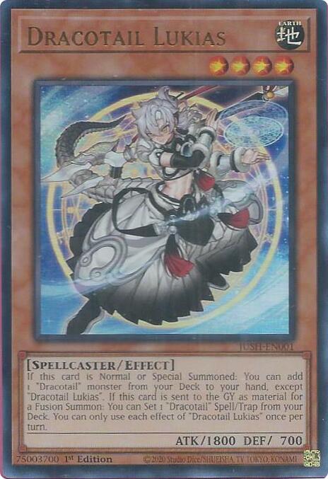 Dracotail Lukias - JUSH-EN001 - Ultra Rare - 1st Edition