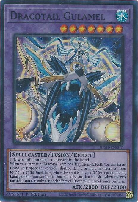Dracotail Gulamel (SR) - JUSH-EN007 - Super Rare - 1st Edition
