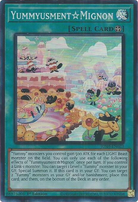 Yummyusment☆Mignon (SR) - JUSH-EN023 - Super Rare - 1st Edition