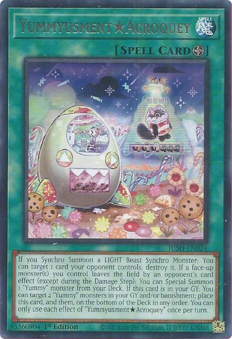 Yummyusment★Acroquey - JUSH-EN024 - Rare - 1st Edition
