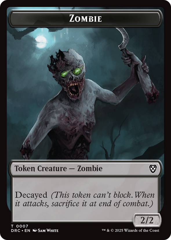 Zombie (007) // Zombie (003) Token (TDRC)