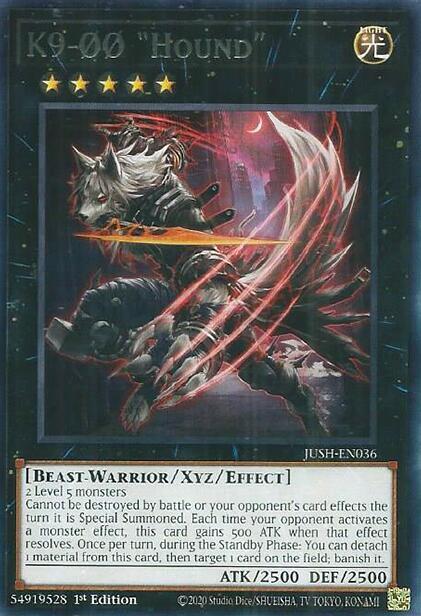 K9-00 "Hound" - JUSH-EN036 - Rare - 1st Edition