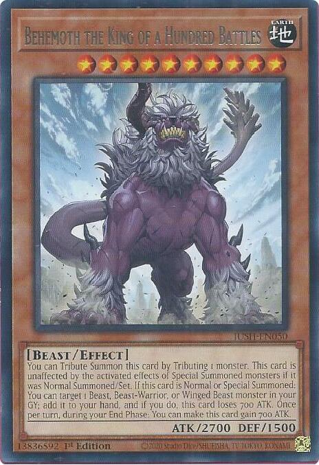 Behemoth the King of a Hundred Battles - JUSH-EN050 - Rare - 1st Edition