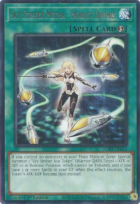 Sky Striker Mecha - Hornet Drones - JUSH-EN053 - Rare - 1st Edition