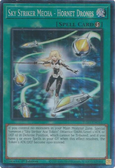 Sky Striker Mecha - Hornet Drones (CR) - JUSH-EN053 - Collector's Rare - 1st Edition