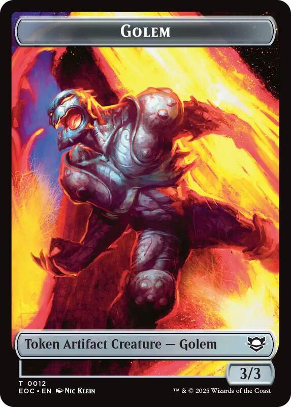 Bird // Golem (012) Token (TEOC)