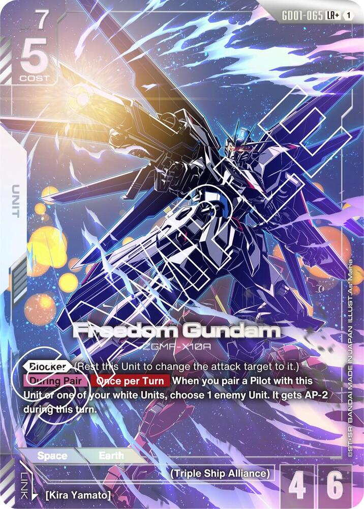 401 Games Canada - Freedom Gundam (LR+) (Alternate Art) - GD01-065 - Legend Rare+ 401 Games Canada - Freedom Gundam (LR+) (Alternate Art) - GD01-065 - Legend Rare+