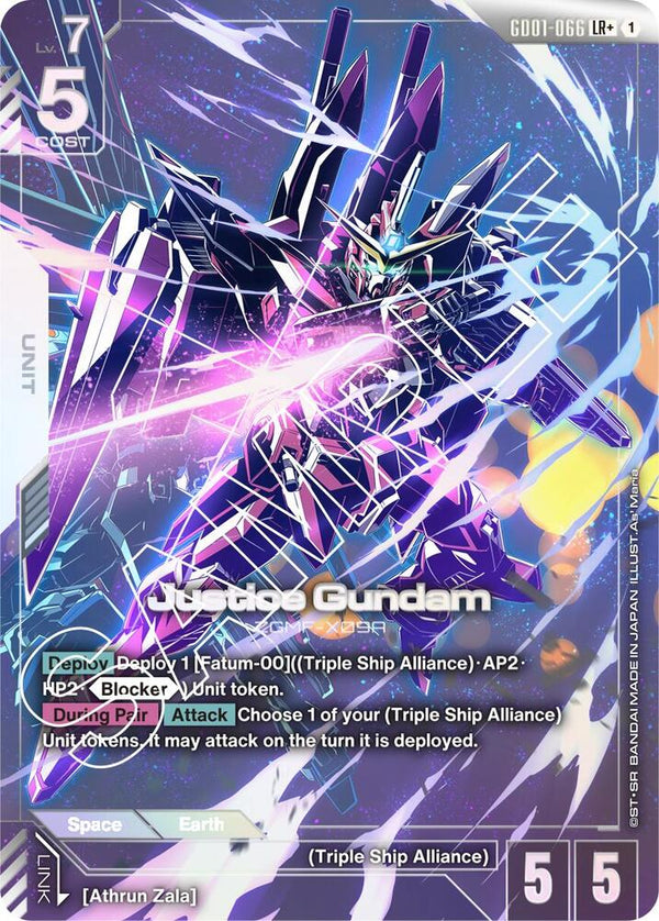 Justice Gundam (LR+) (Alternate Art) - GD01-066 - Legend Rare+