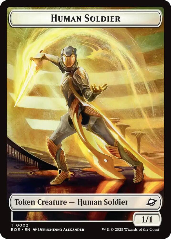 Lander // Human Soldier Token (Foil) (TEOE)
