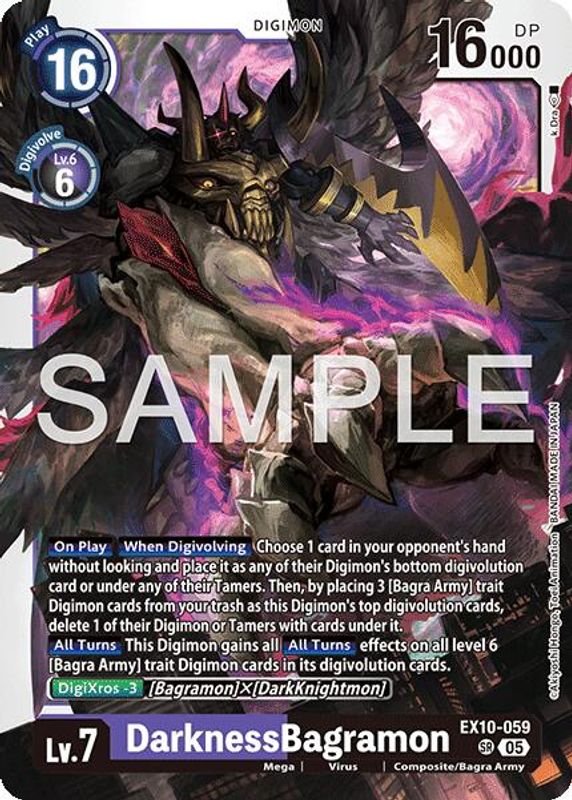 DarknessBagramon - EX10-059 - Super Rare