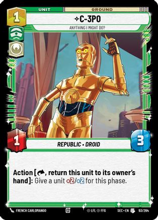 C-3PO - Anything I Might Do? - 93/264 - Uncommon