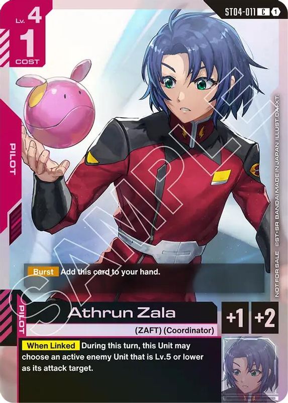 Athrun Zala (Store Tournament Participant Pack 01) - ST04-011 - Common