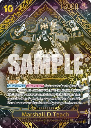 Marshall.D.Teach (OP12 SP) (Gold) - OP09-093 - Super Rare