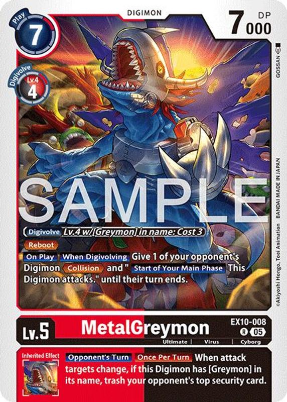 MetalGreymon - EX10-008 - Rare