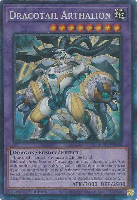Dracotail Arthalion (CR) - JUSH-EN006 - Collector's Rare - 1st Edition