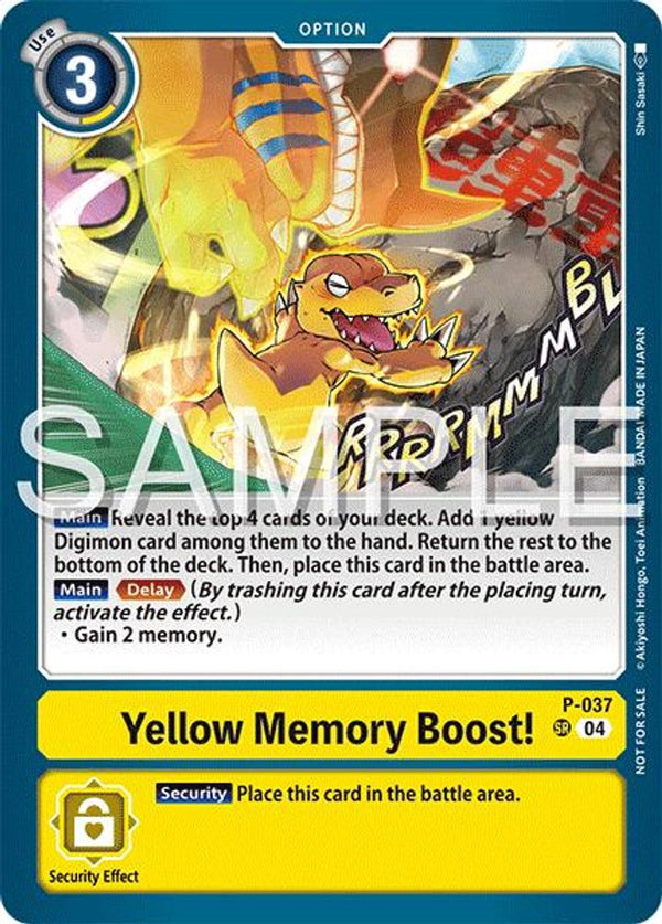 Yellow Memory Boost! (Time Stranger Demo Deck) - P-037 - Super Rare