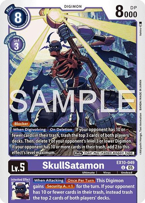 SkullSatamon - EX10-049 - Uncommon