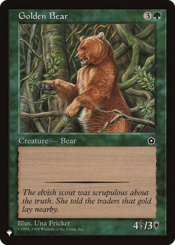 Golden Bear - P02 Reprint (PLST)