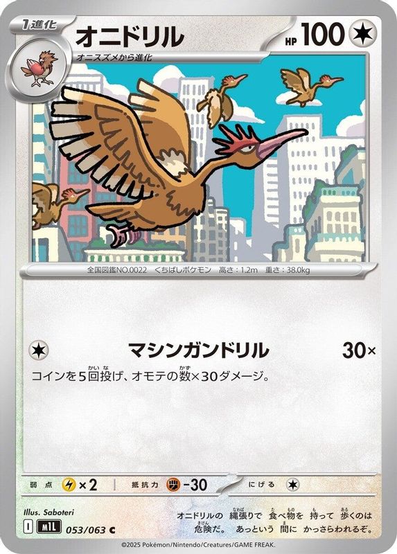 Fearow (Japanese) - 053/063 - Common