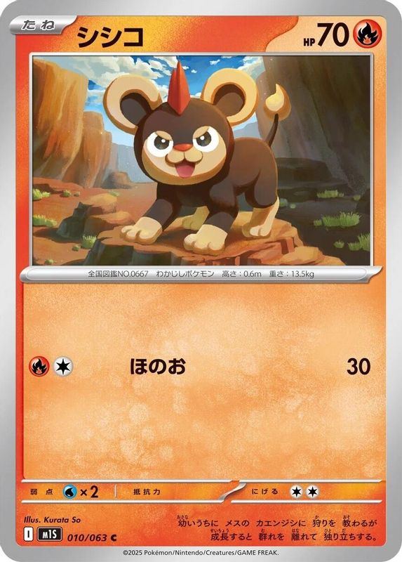Litleo (Japanese) - 010/063 - Common