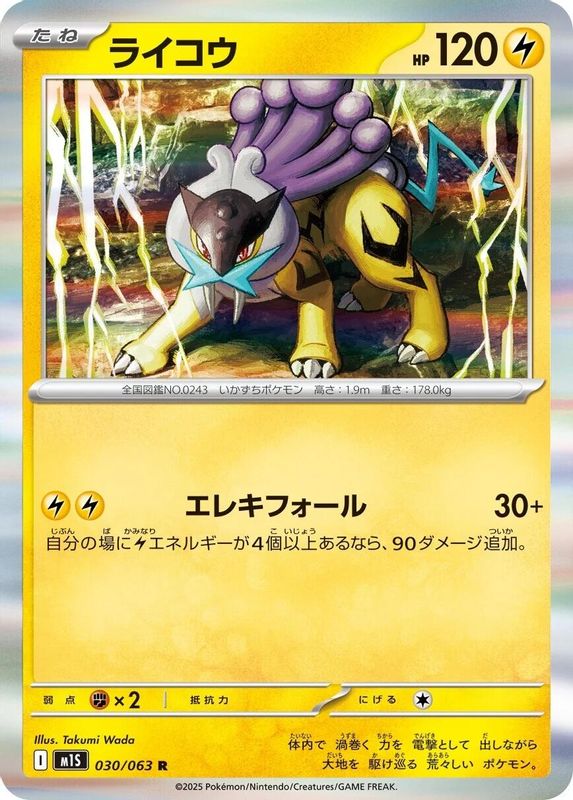 Raikou (Japanese) - 030/063 - Rare
