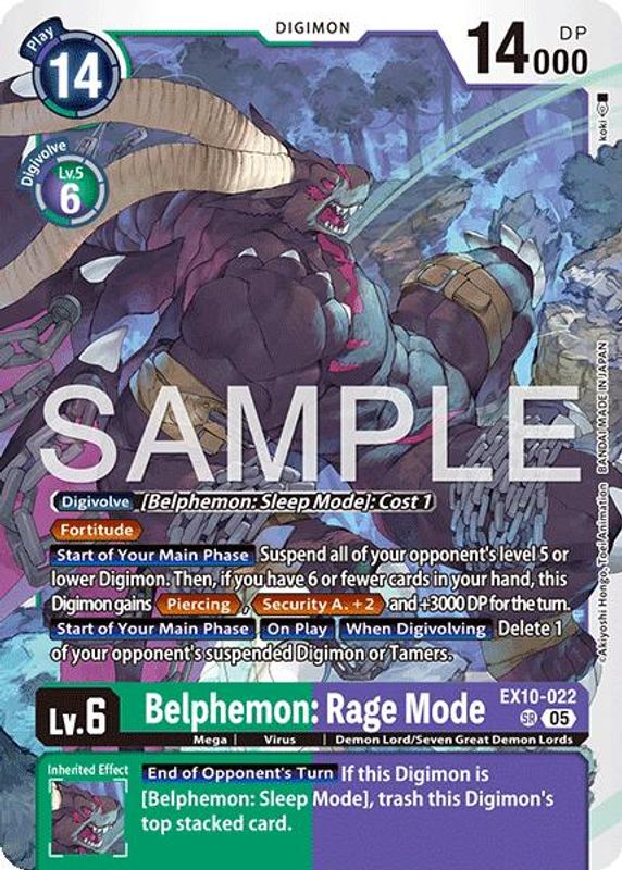 Belphemon: Rage Mode - EX10-022 - Super Rare