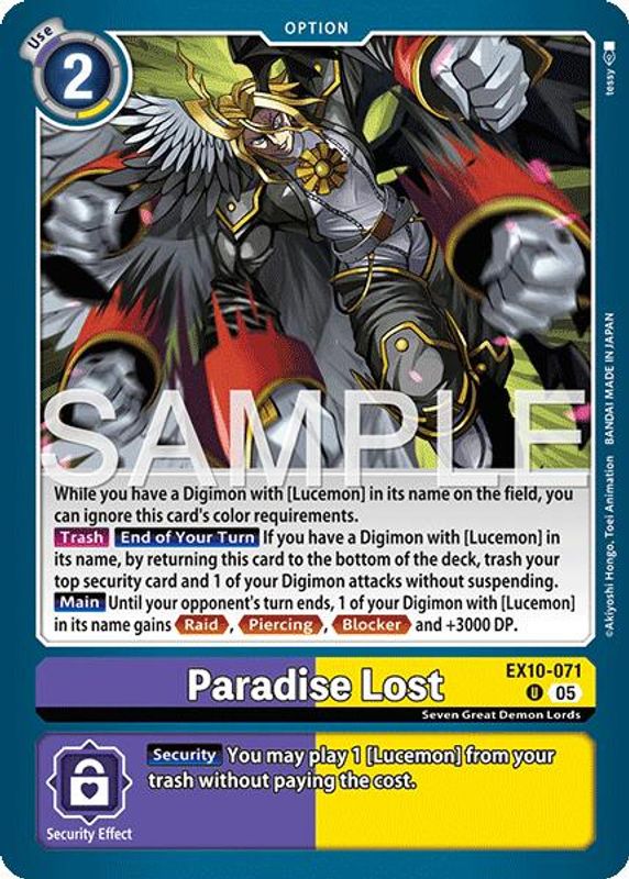 Paradise Lost - EX10-071 - Uncommon