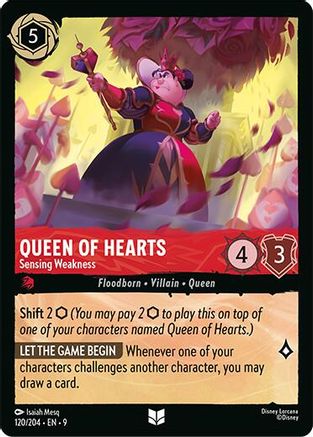 Queen of Hearts (Sensing Weakness) (Fabled Reprint) - 120/204 - Uncommon
