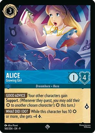 Alice (Growing Girl) (Fabled Reprint) - 160/204 - Super Rare