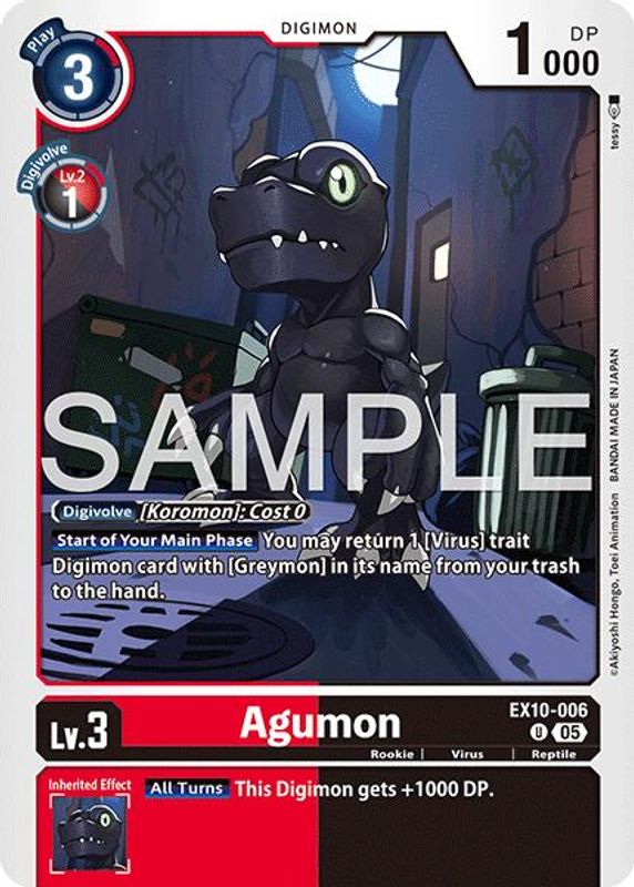 Agumon - EX10-006 - Uncommon