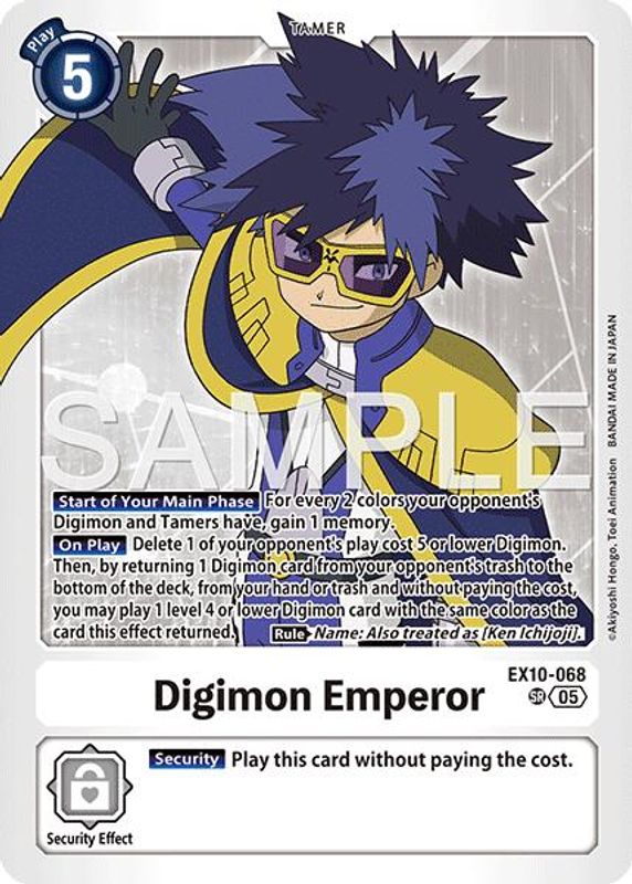 Digimon Emperor - EX10-068 - Super Rare