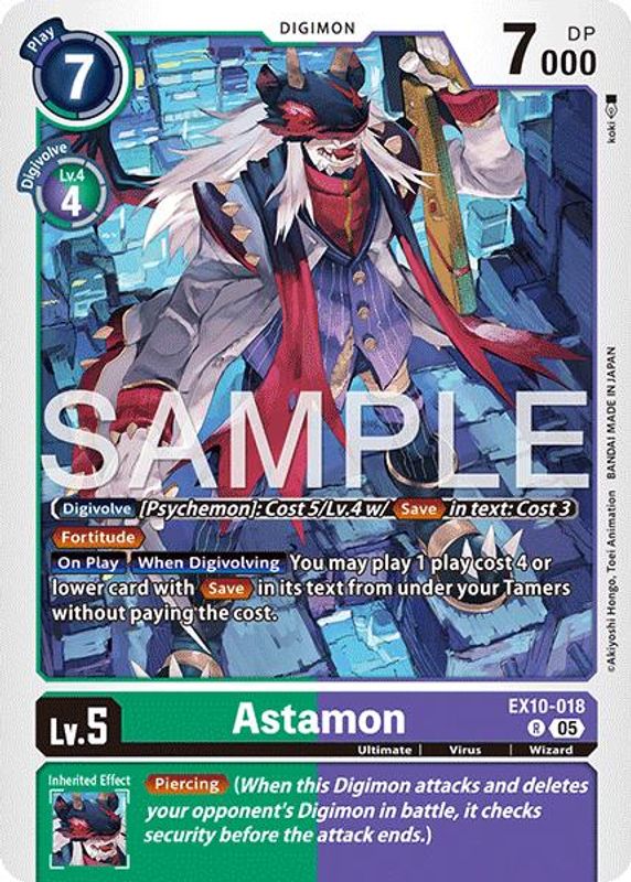 Astamon - EX10-018 - Rare