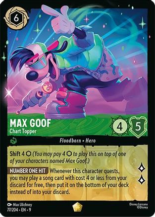 Max Goof (Chart Topper) - 77/204 - Legendary