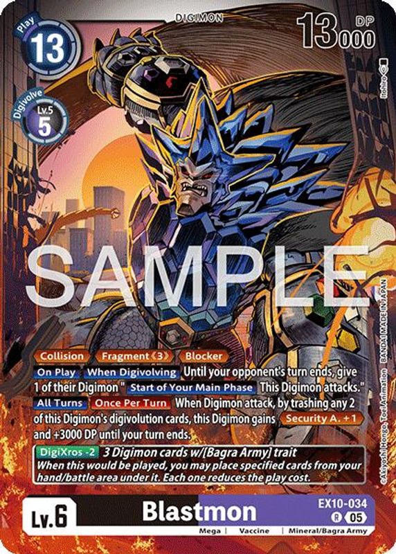 Blastmon - EX10-034 - Rare