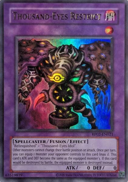 Thousand-Eyes Restrict (2020 Date Reprint) - RP02-EN021 - Ultra Rare