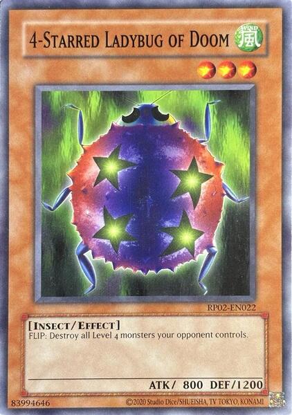 4-Starred Ladybug of Doom (2020 Date Reprint) - RP02-EN022 - Common