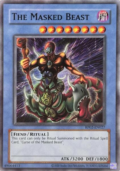 The Masked Beast (2020 Date Reprint) - RP02-EN027 - Super Rare
