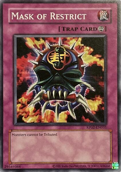 Mask of Restrict (2020 Date Reprint) - RP02-EN031 - Common