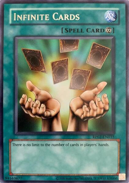 Infinite Cards (2020 Date Reprint) - RP02-EN035 - Rare