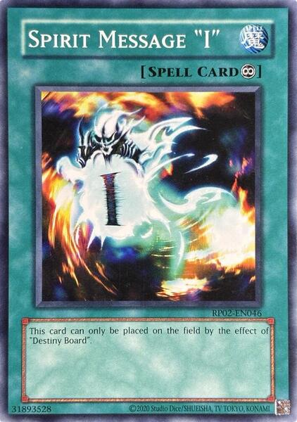 Spirit Message "I" (2020 Date Reprint) - RP02-EN046 - Common