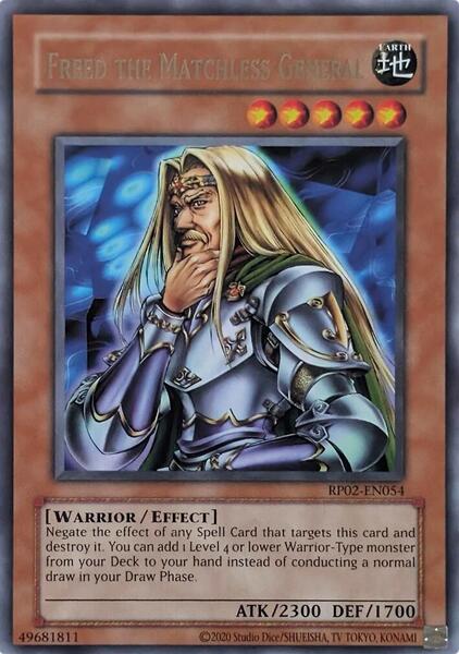 Freed the Matchless General (2020 Date Reprint) - RP02-EN054 - Rare