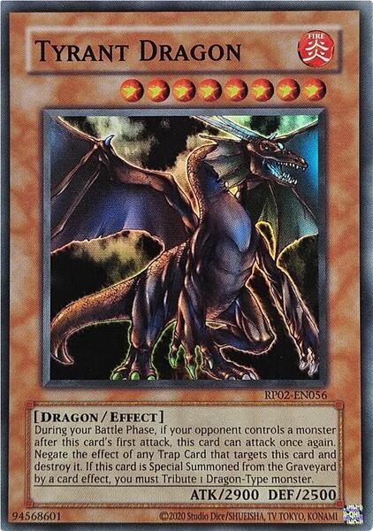 Tyrant Dragon (2020 Date Reprint) - RP02-EN056 - Super Rare