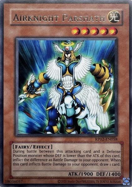 Airknight Parshath (2020 Date Reprint) - RP02-EN058 - Rare