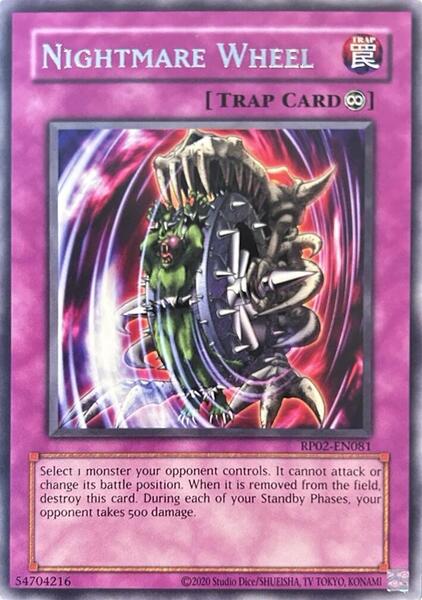 Nightmare Wheel (2020 Date Reprint) - RP02-EN081 - Rare