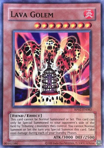 Lava Golem (2020 Date Reprint) - RP02-EN082 - Super Rare