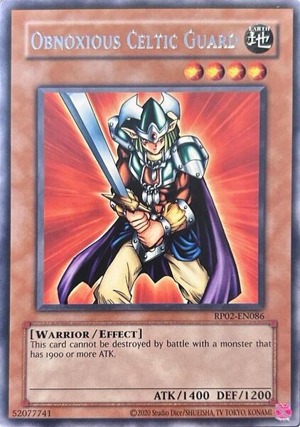Obnoxious Celtic Guard (2020 Date Reprint) - RP02-EN086 - Rare