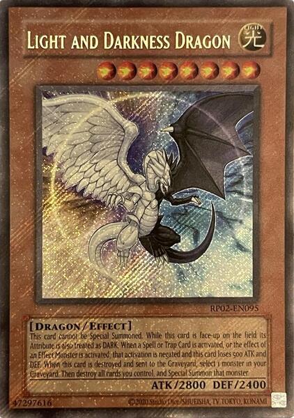 Light and Darkness Dragon (2020 Date Reprint) - RP02-EN095 - Secret Rare