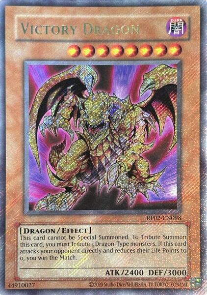 Victory Dragon (2020 Date Reprint) - RP02-EN098 - Secret Rare