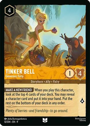 Tinker Bell (Generous Fairy) (Fabled Reprint) - 12/204 - Uncommon